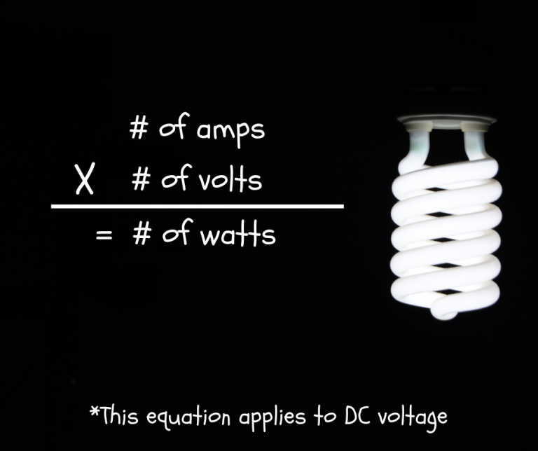 amps volts watts